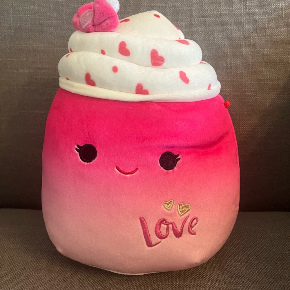 11” Pink and white Valentine’s Squishmallow - *BUNDLE ANY 2 for $16*